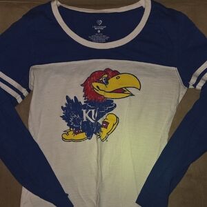 Colosseum Womens Kansas Jayhawks Long Sleeve Tee